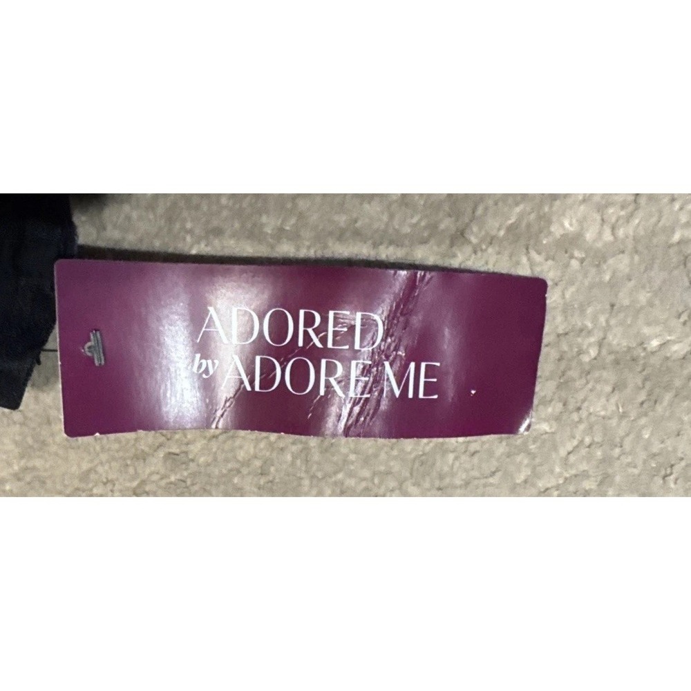 Adored Adore Me Bra Jamilla Unlined Floral 38D Black Pink Bra Sexy Lingerie New - Picture 3 of 5